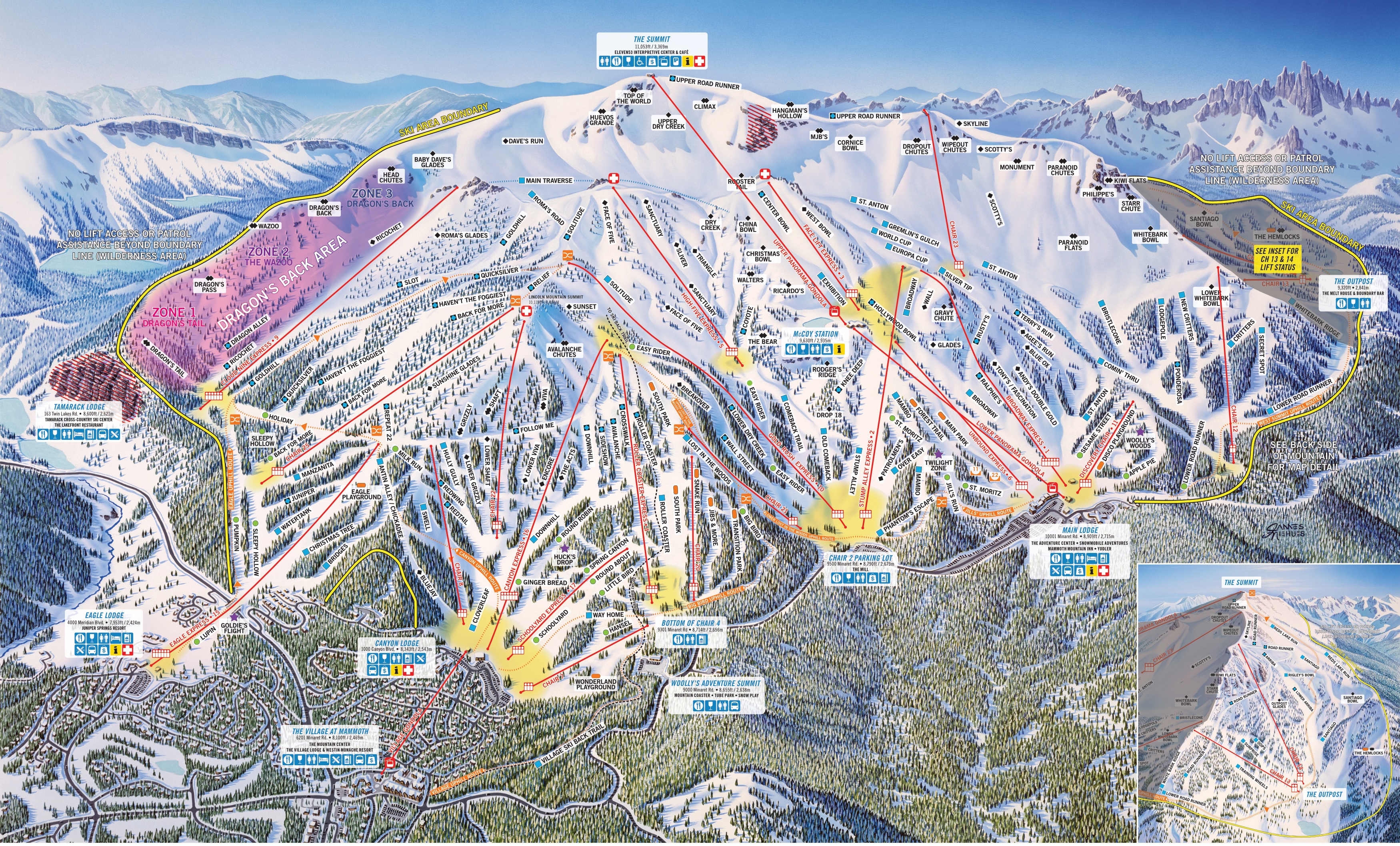 Mammoth Mountain Map